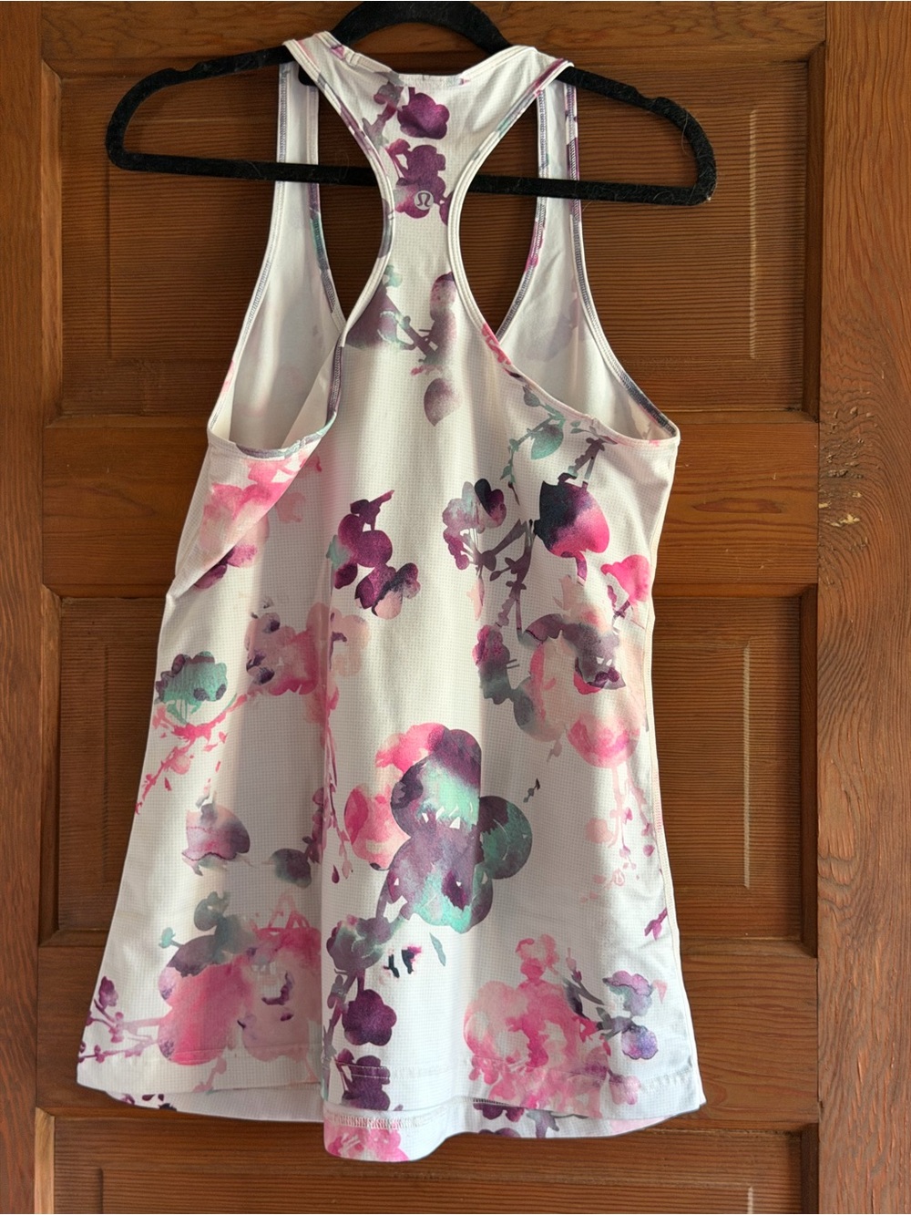 Lululemon Cool Racerback Blurred Blossoms Multi Colour Size 12 - Picture 7 of 8